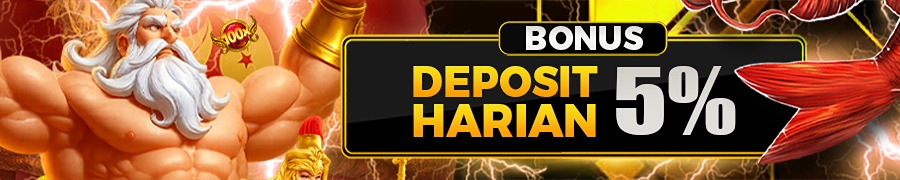 BONUS DEPOSIT HARIAN 5%